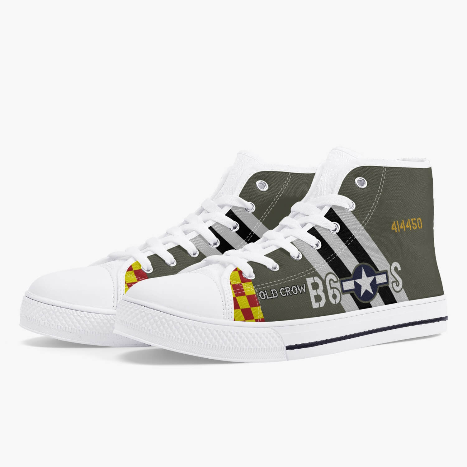 P-51 "Old Crow" High Top Canvas Shoes - I Love a Hangar