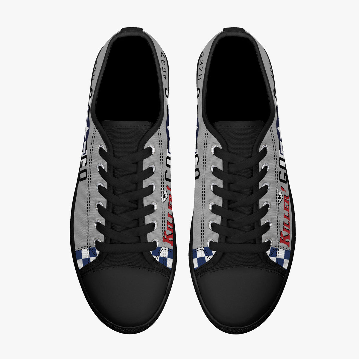 P-51 "Killer!" Low Top Canvas Shoes - I Love a Hangar
