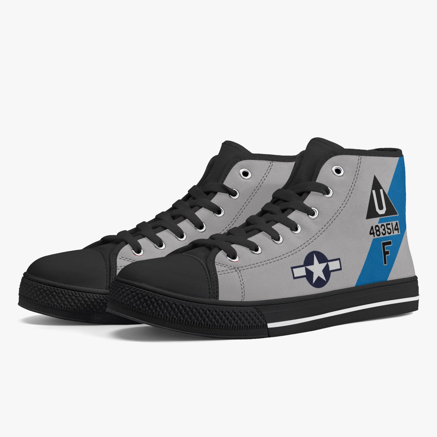 B-17 "Sentimental Journey" High Top Canvas Shoes - I Love a Hangar