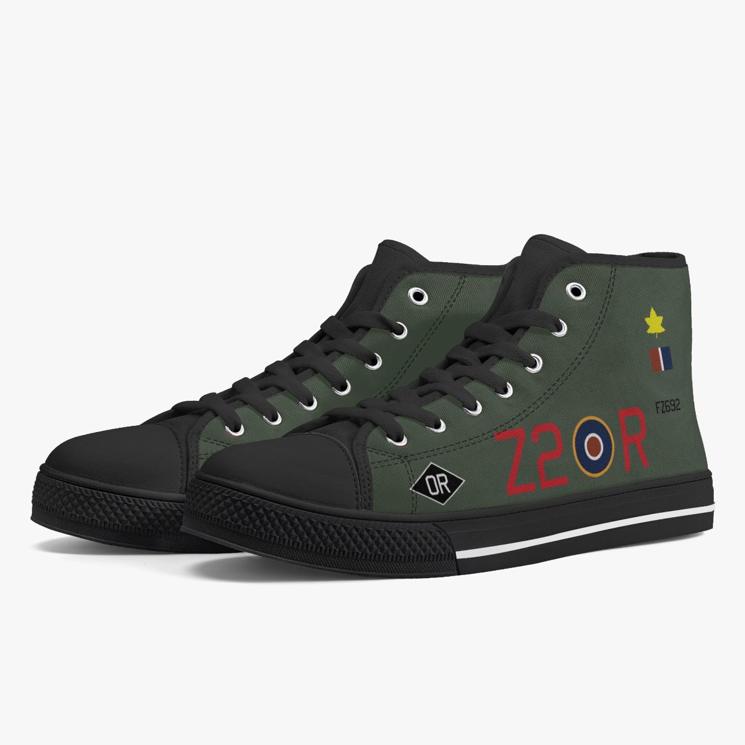 C-47 "Z2-R" High Top Canvas Shoes - I Love a Hangar