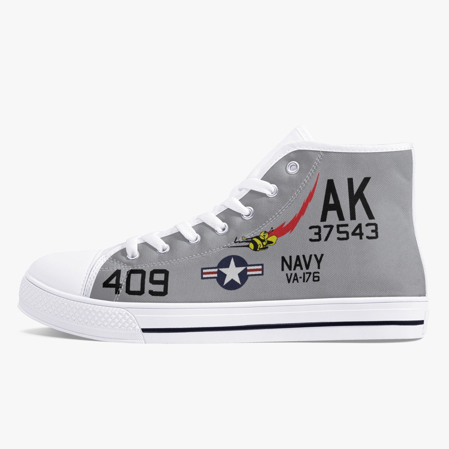 VA-176 "Thunderbolts" High Top Canvas Shoes - I Love a Hangar