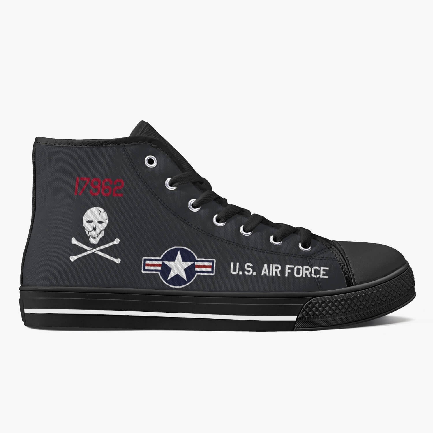 SR-71 "Blackbird" (61-7962) High Top Canvas Shoes - I Love a Hangar