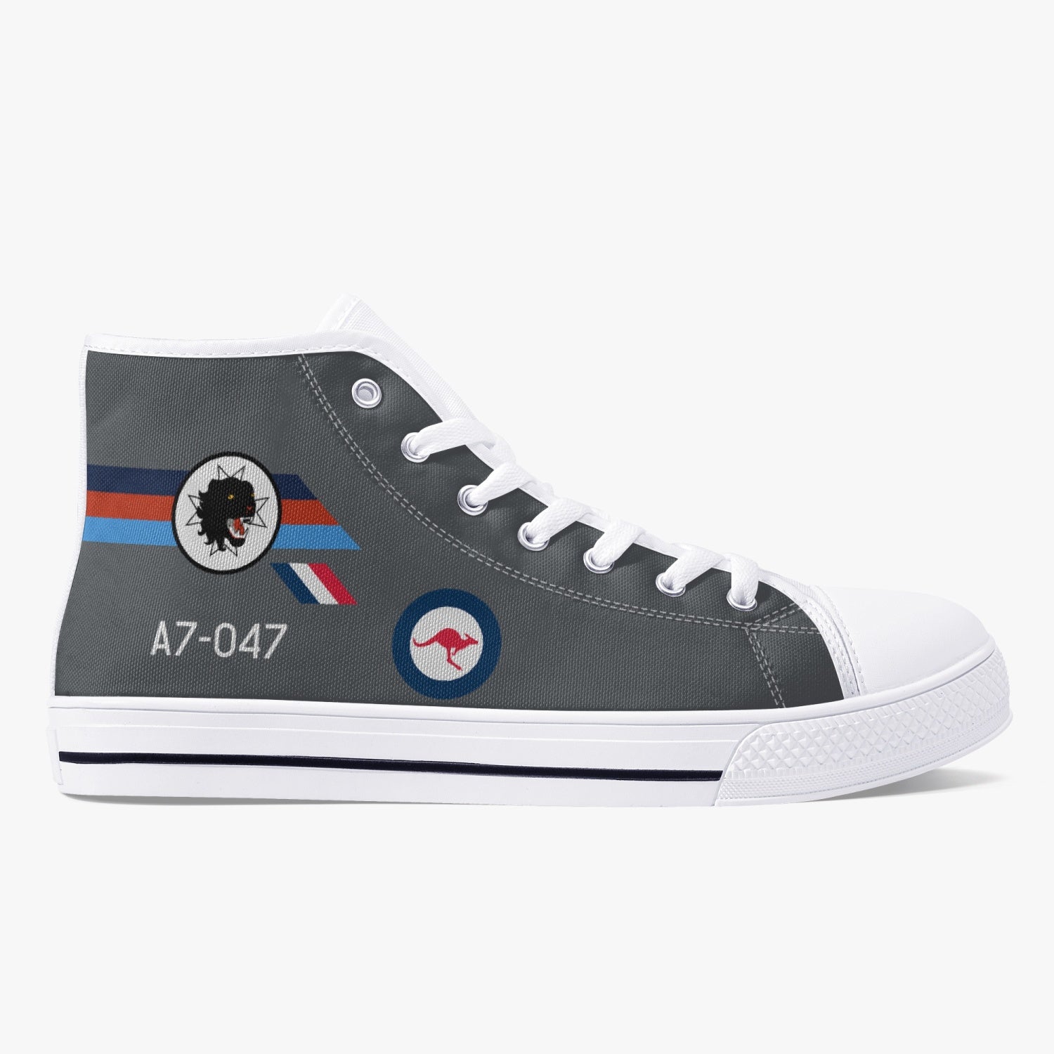 Macchi "A7-047" High Top Canvas Shoes (Grey) - I Love a Hangar