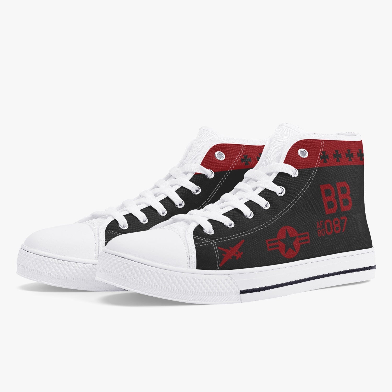 U-2 "Dragon Lady" High Top Canvas shoes - I Love a Hangar