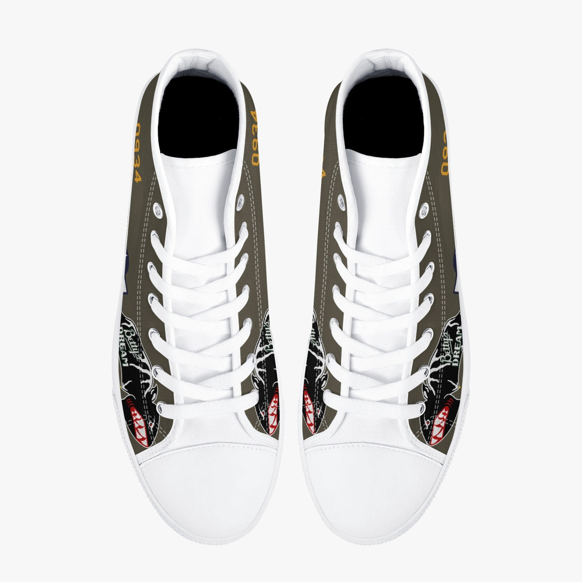B-25 "Betty's Dream" High Top Canvas Shoes - I Love a Hangar