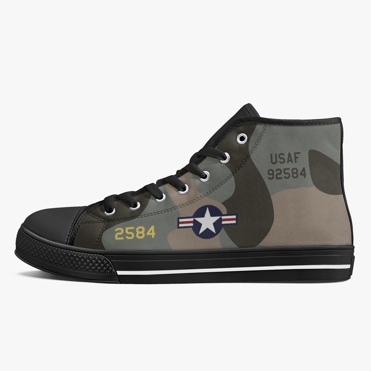 B-52 "Midnight Express" High Top Canvas Shoes - I Love a Hangar