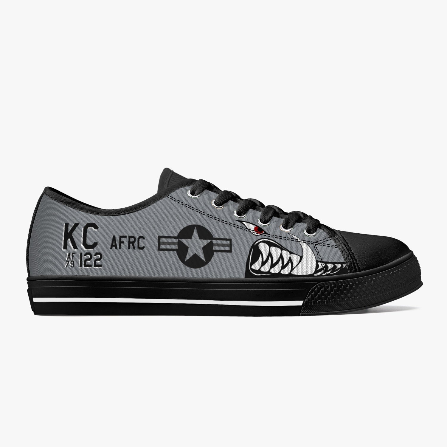 A-10 "KC Hawgs" Low Top Canvas Shoes - I Love a Hangar