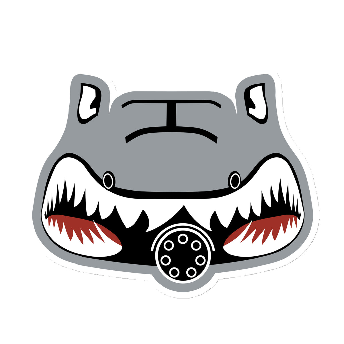 A-10 "Flying Tigers" Die Cut Magnet - I Love a Hangar