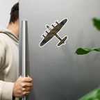 Lancaster (Top View) Die Cut Magnet - I Love a Hangar
