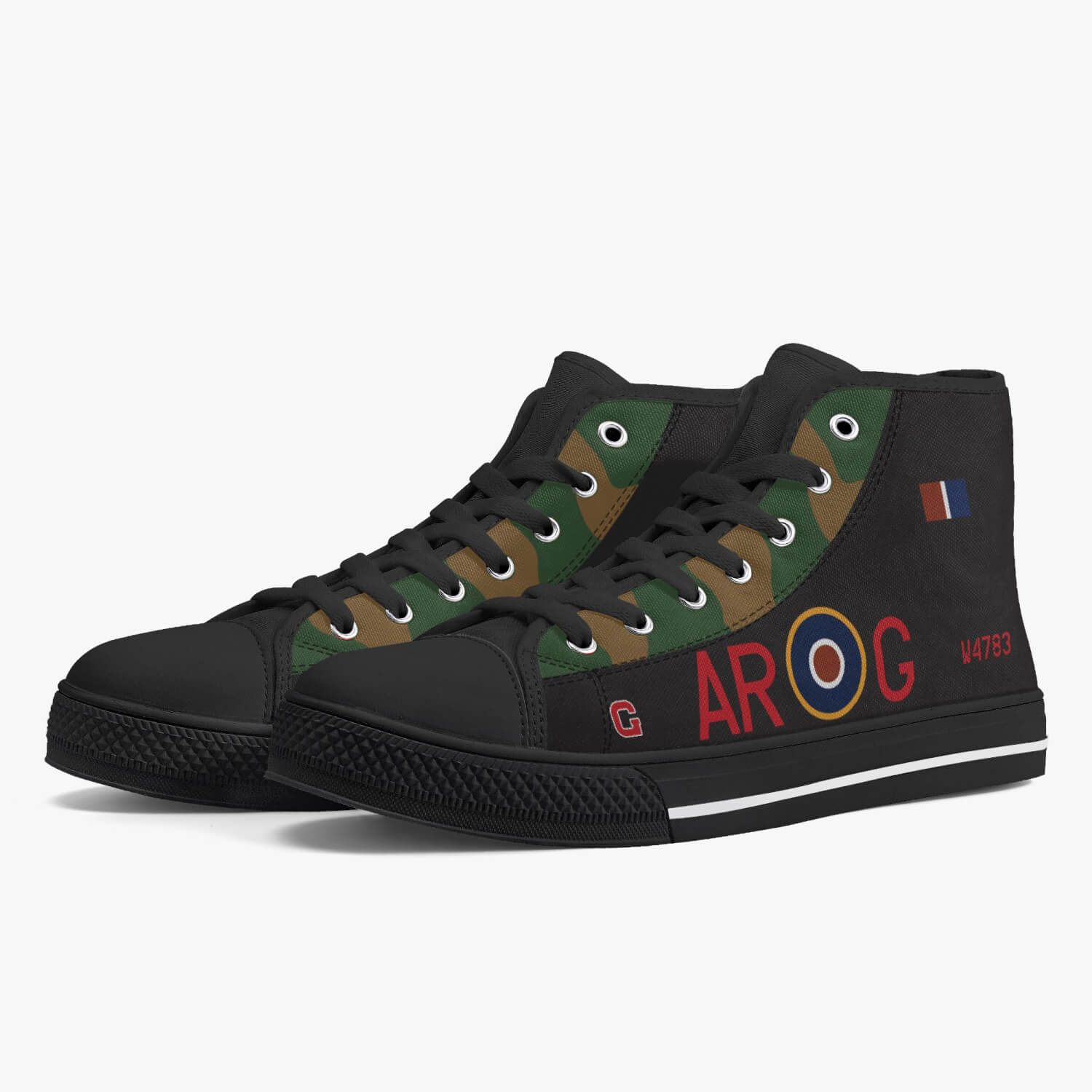 Lancaster "AR-G" High Top Canvas Shoes - I Love a Hangar