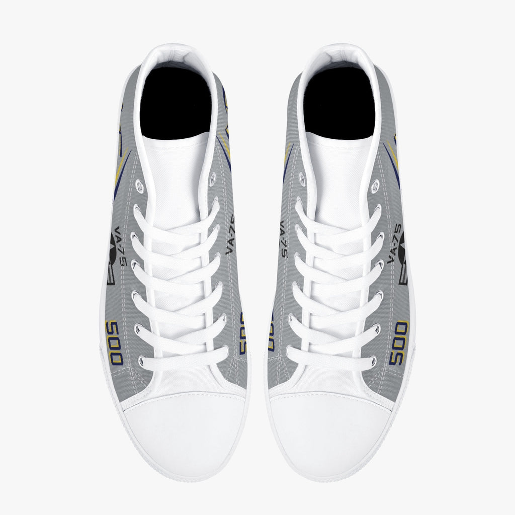 VA-75 "Sunday Punchers" High Top Canvas Shoes - I Love a Hangar