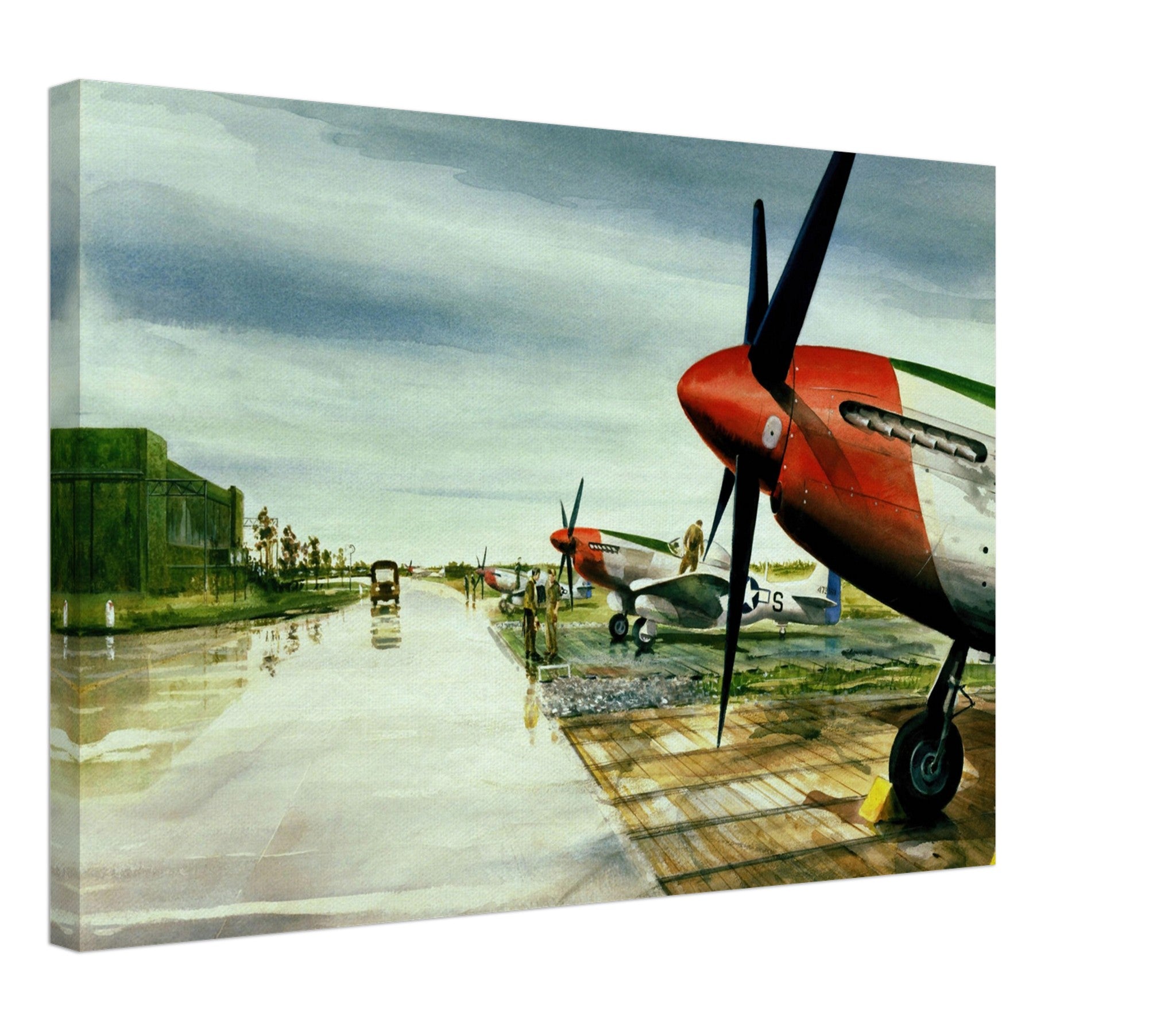Deben Airfield Flight Line Canvas - I Love a Hangar