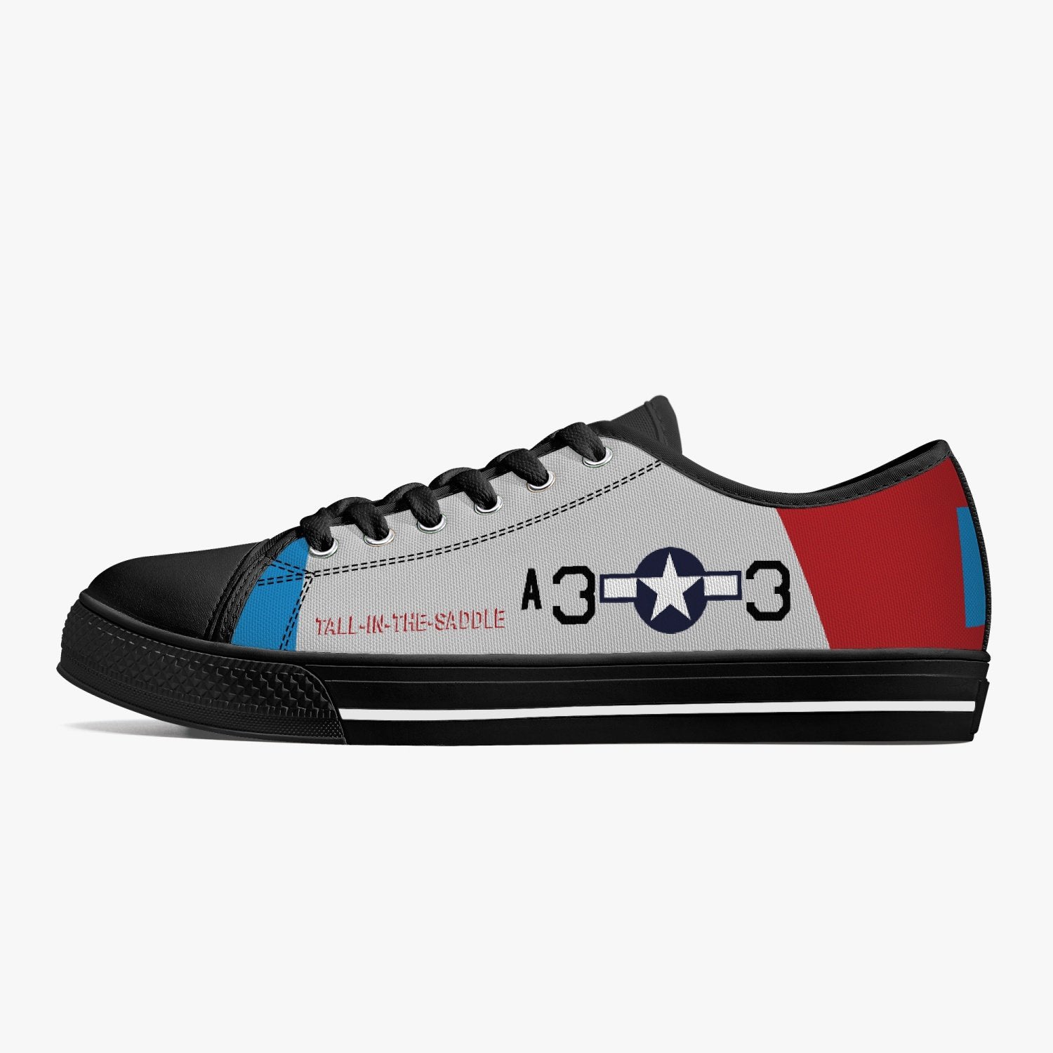 P-51 "Tall In The Saddle" Low Top Canvas Shoes - I Love a Hangar