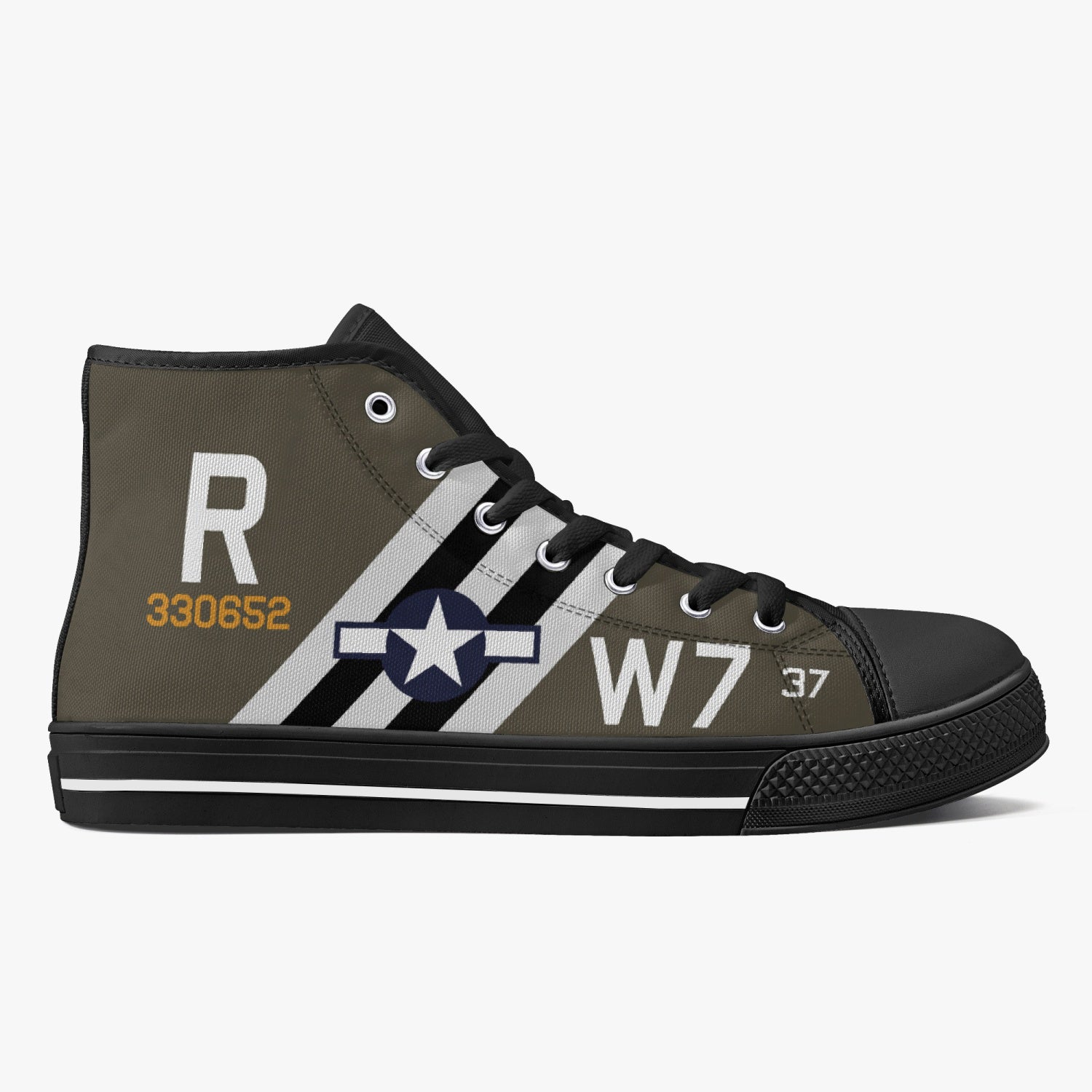 C-47 "Whiskey 7" High Top Canvas Shoes - I Love a Hangar