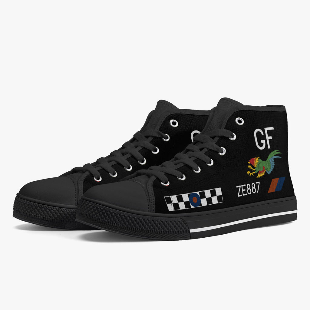 Tornado F.3 (ZE887) High Top Canvas Shoes - I Love a Hangar