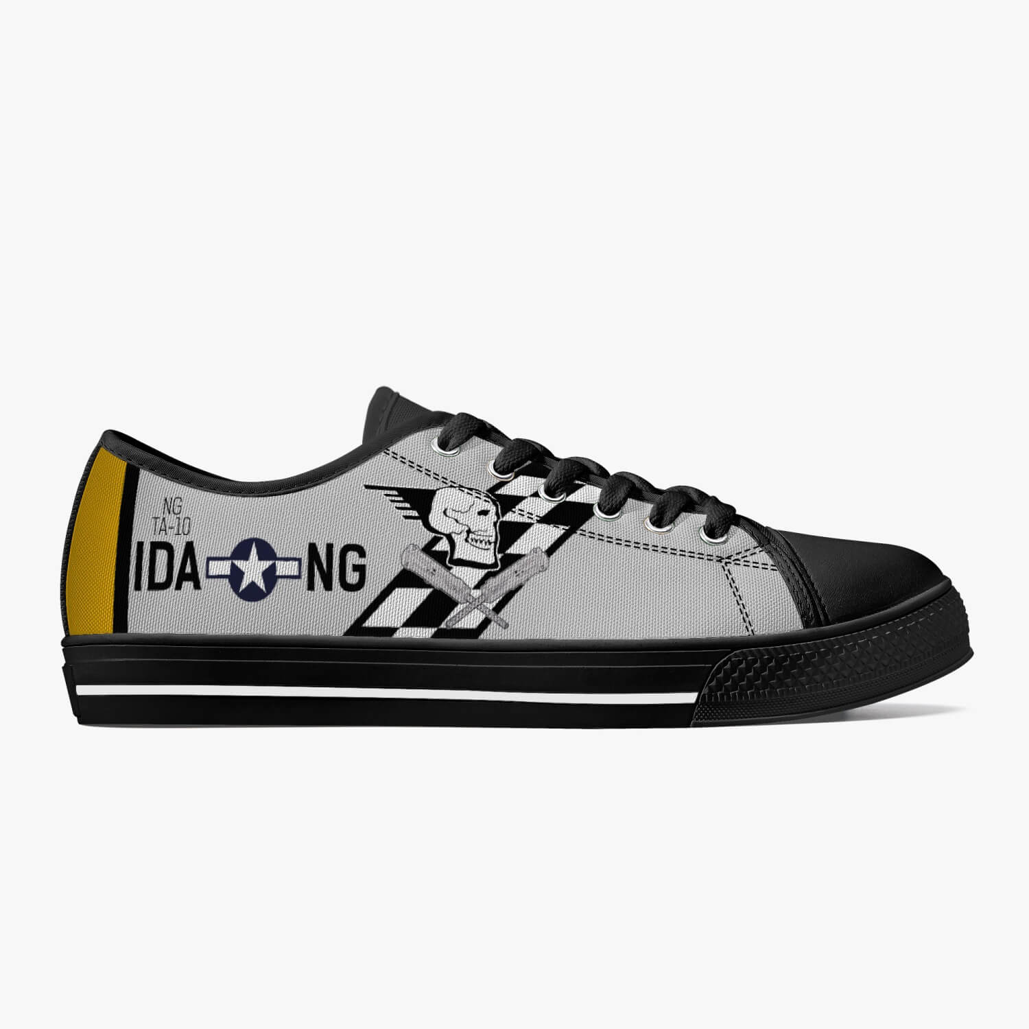 T-6 Texan "Hog Wild Gunner" Low Top Canvas Shoes - I Love a Hangar