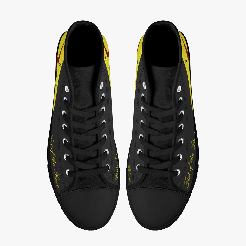 VFA-25 "Fist of the Fleet" High Top Canvas Shoes - I Love a Hangar