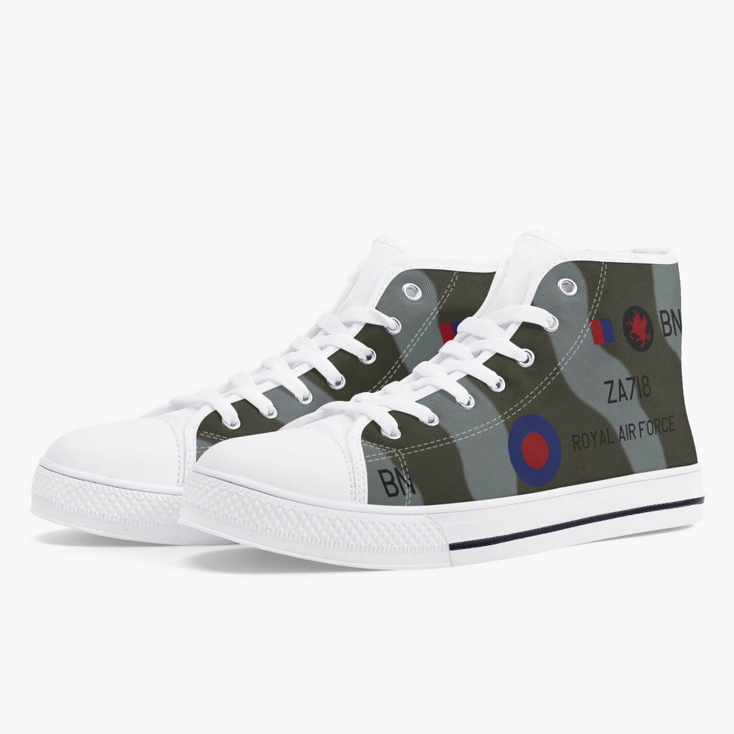 Chinook ‘Bravo November’ High Top Canvas Shoes - I Love a Hangar