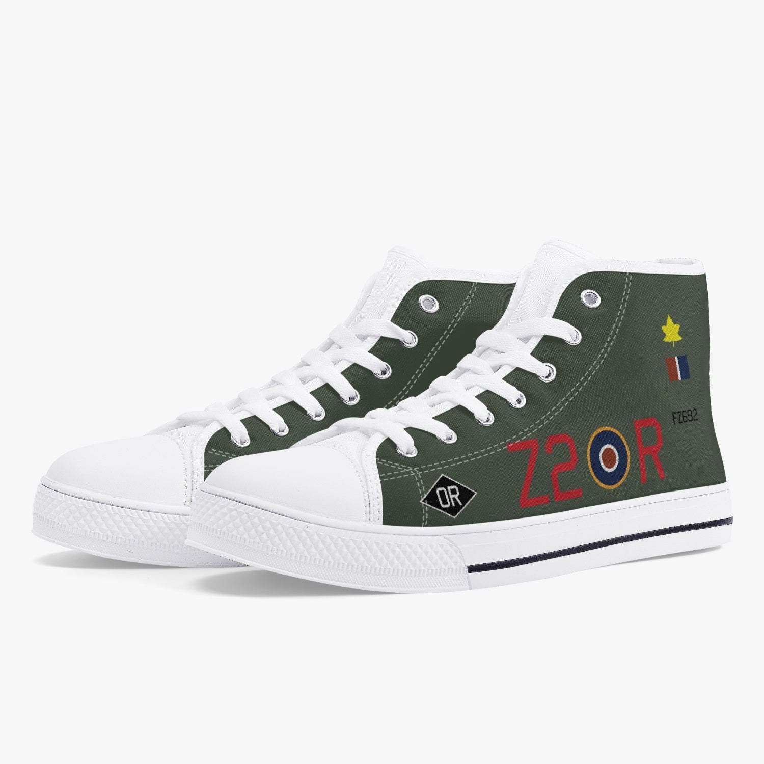 C-47 "Z2-R" High Top Canvas Shoes - I Love a Hangar