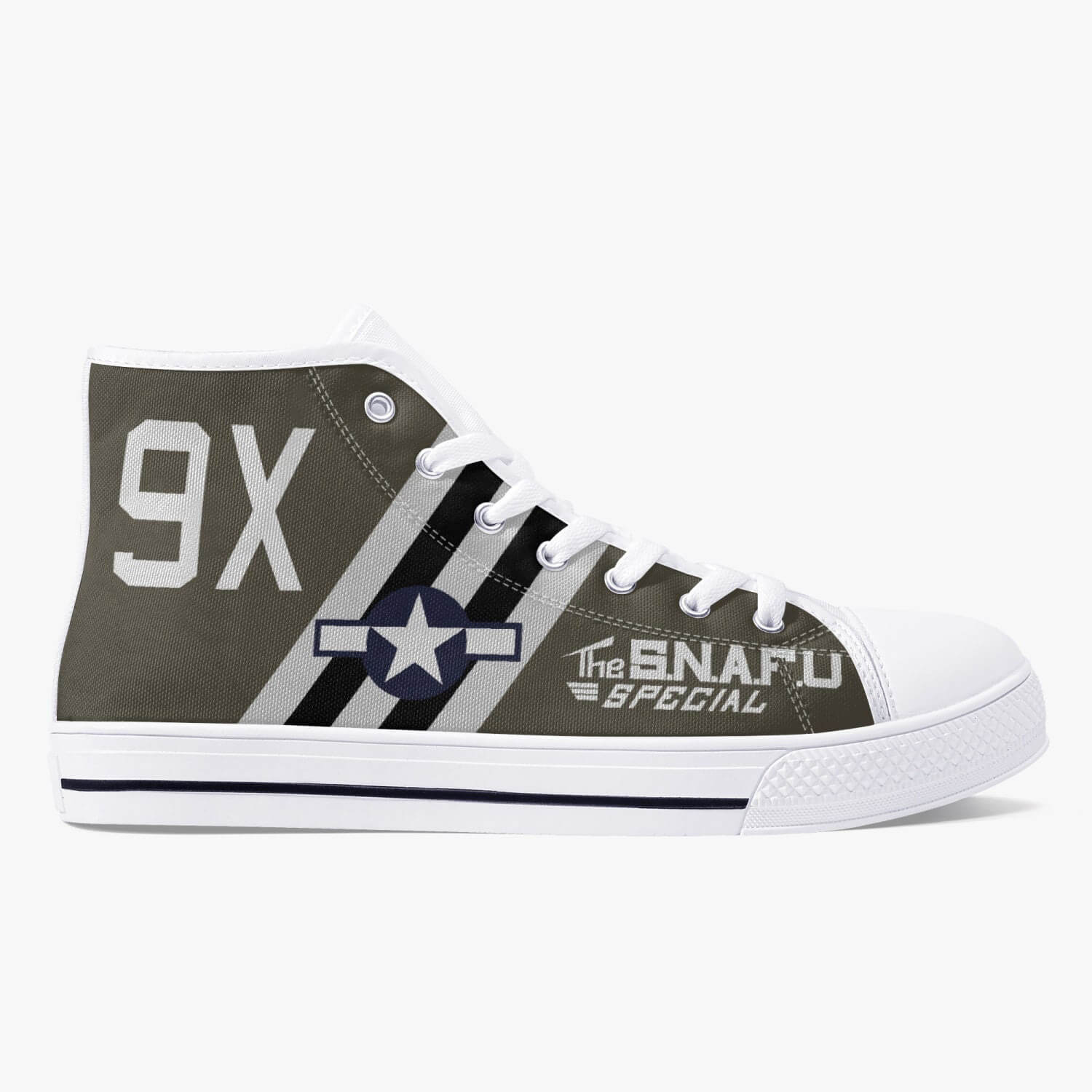 C-47 "The SNAFU Special" High Top Canvas Shoes - I Love a Hangar