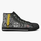 Bf-109 "Black 13" of Gunther Rall High Top Canvas Shoes - I Love a Hangar