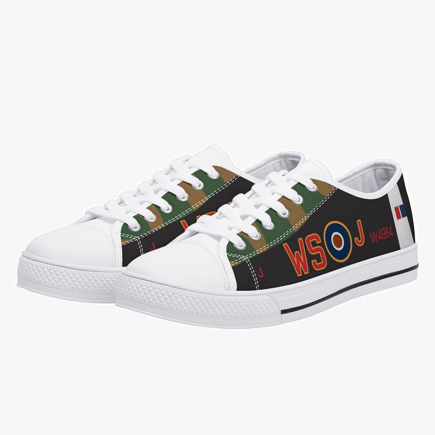 Lancaster "J for Johnnie" Low Top Canvas Shoes - I Love a Hangar