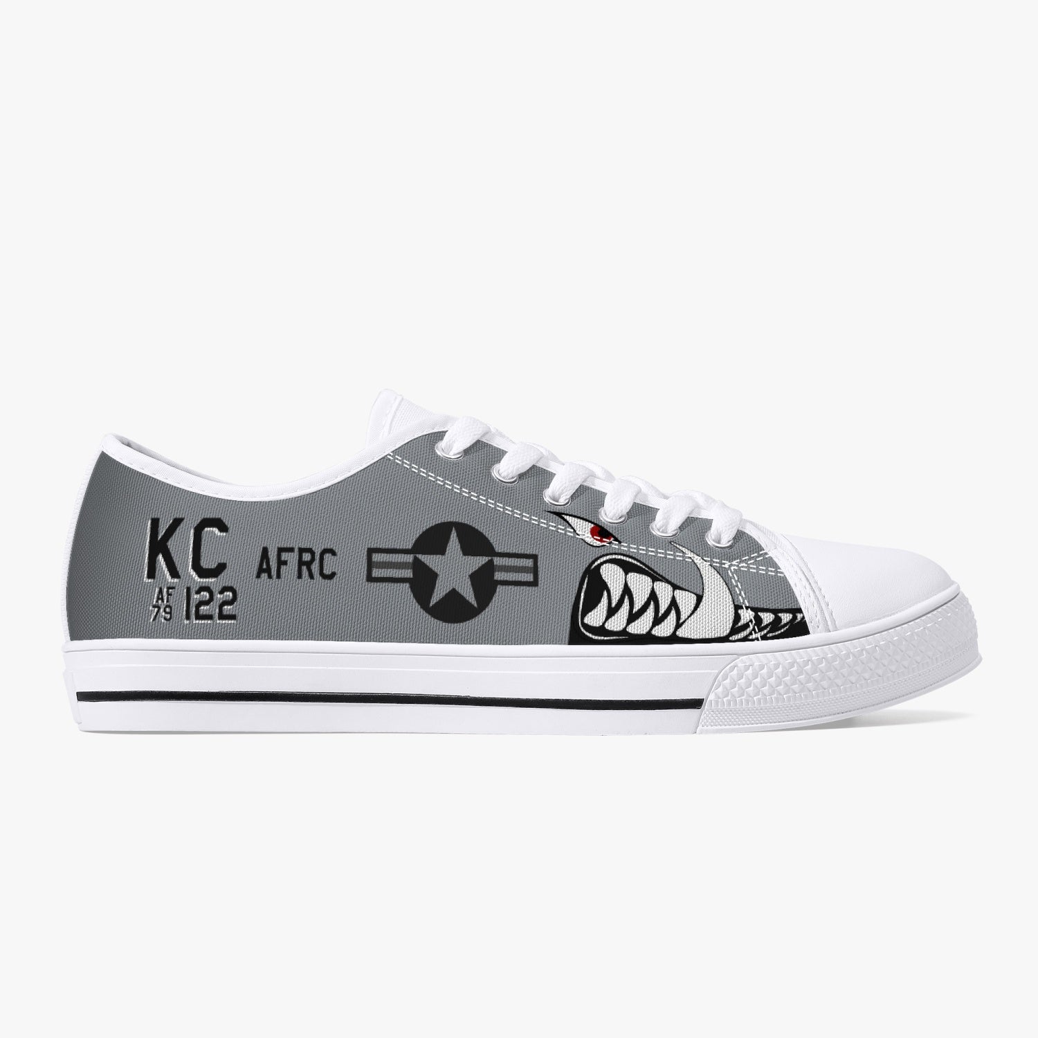 A-10 "KC Hawgs" Low Top Canvas Shoes - I Love a Hangar