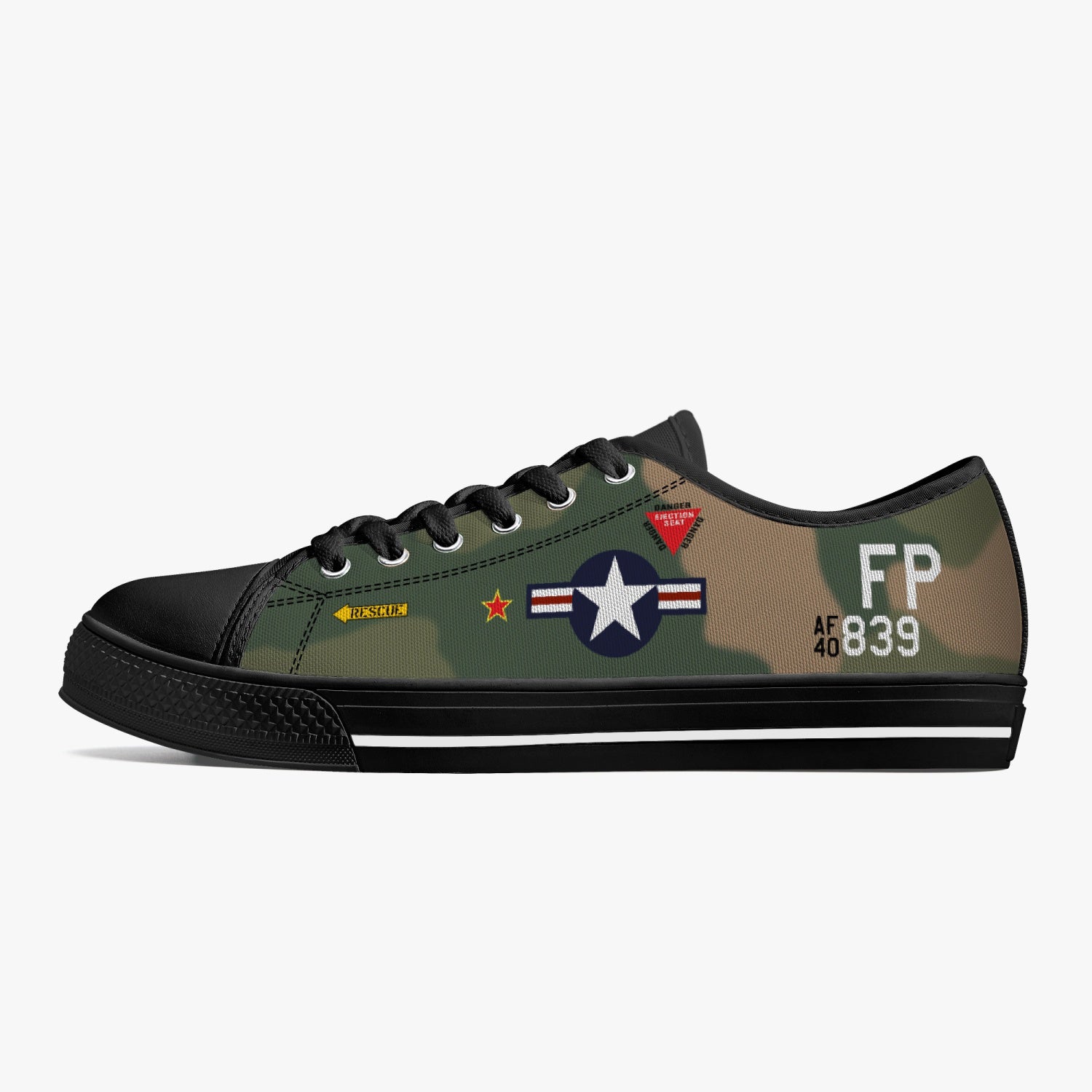 F-4 Phantom "Pardo's Push" Low Top Canvas Shoes - I Love a Hangar