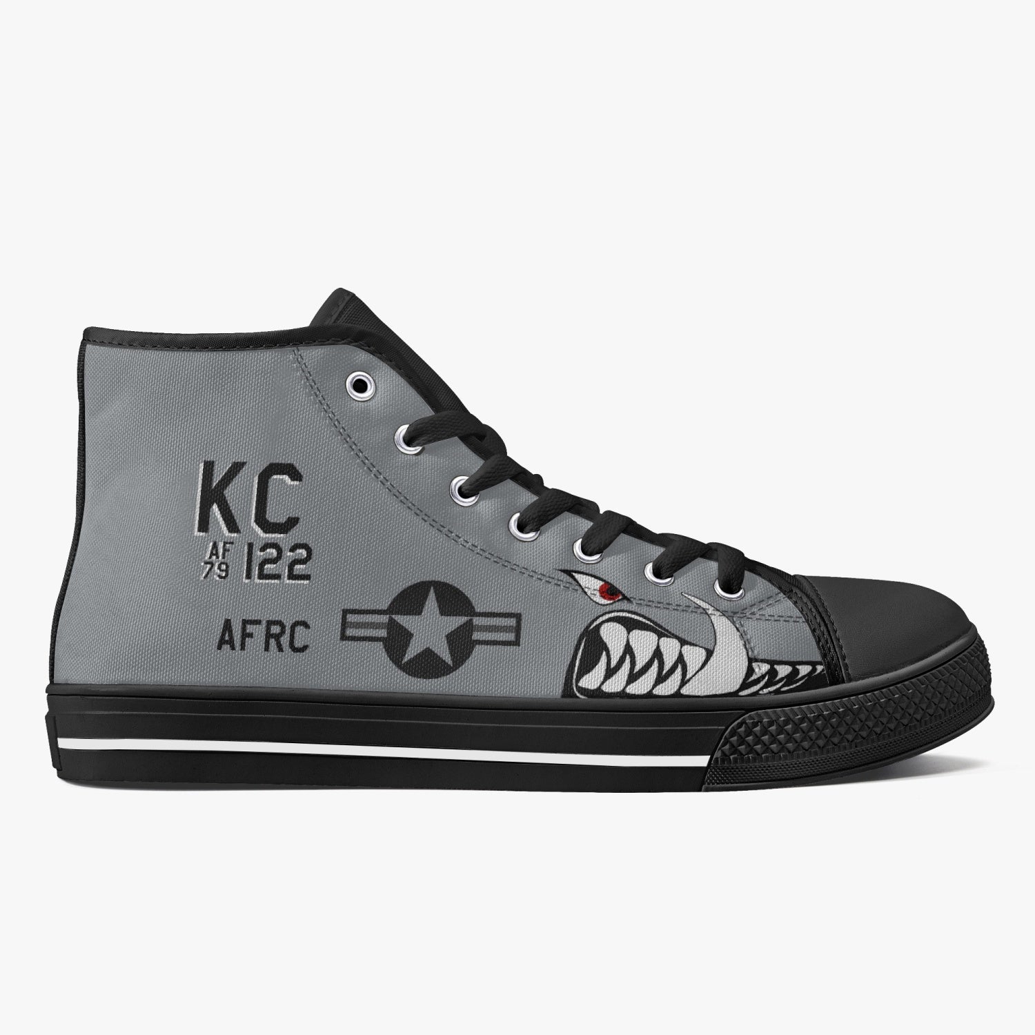 A-10 "KC Hawgs" High Top Canvas Shoes - I Love a Hangar