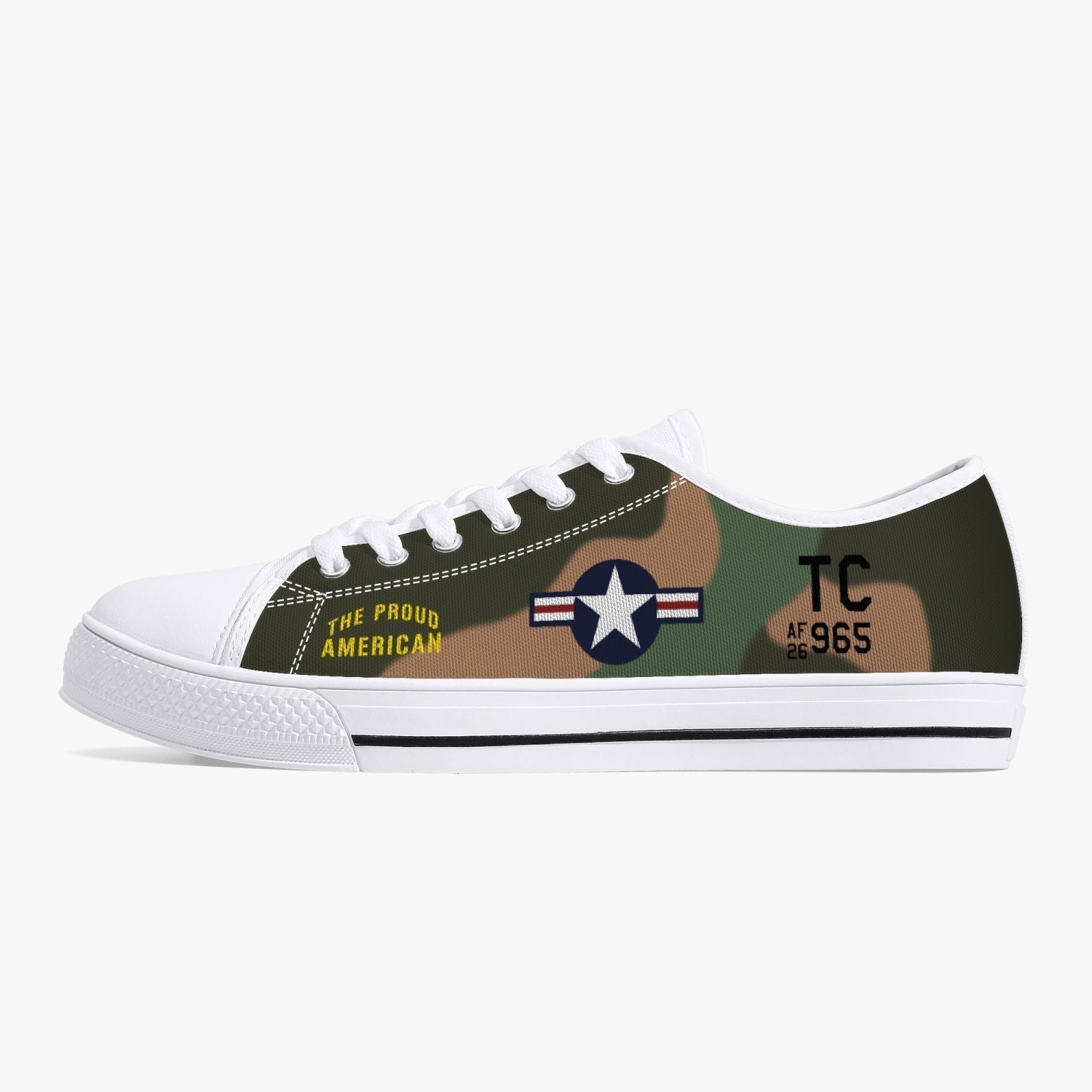 A-1 "The Proud American" Low Top Canvas Shoes - I Love a Hangar