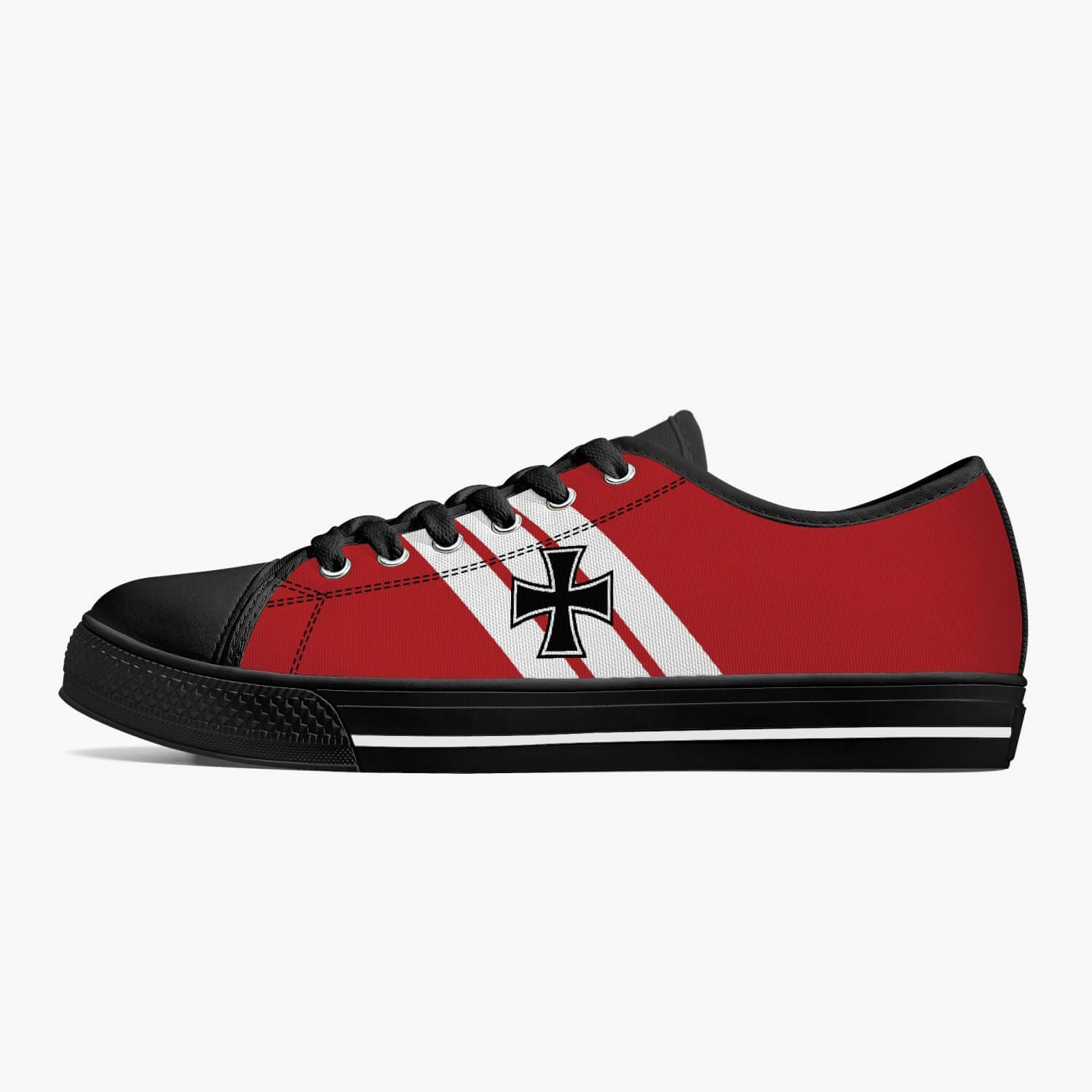 Fokker Dr.I "Red Baron" Low Top Canvas Shoes - I Love a Hangar