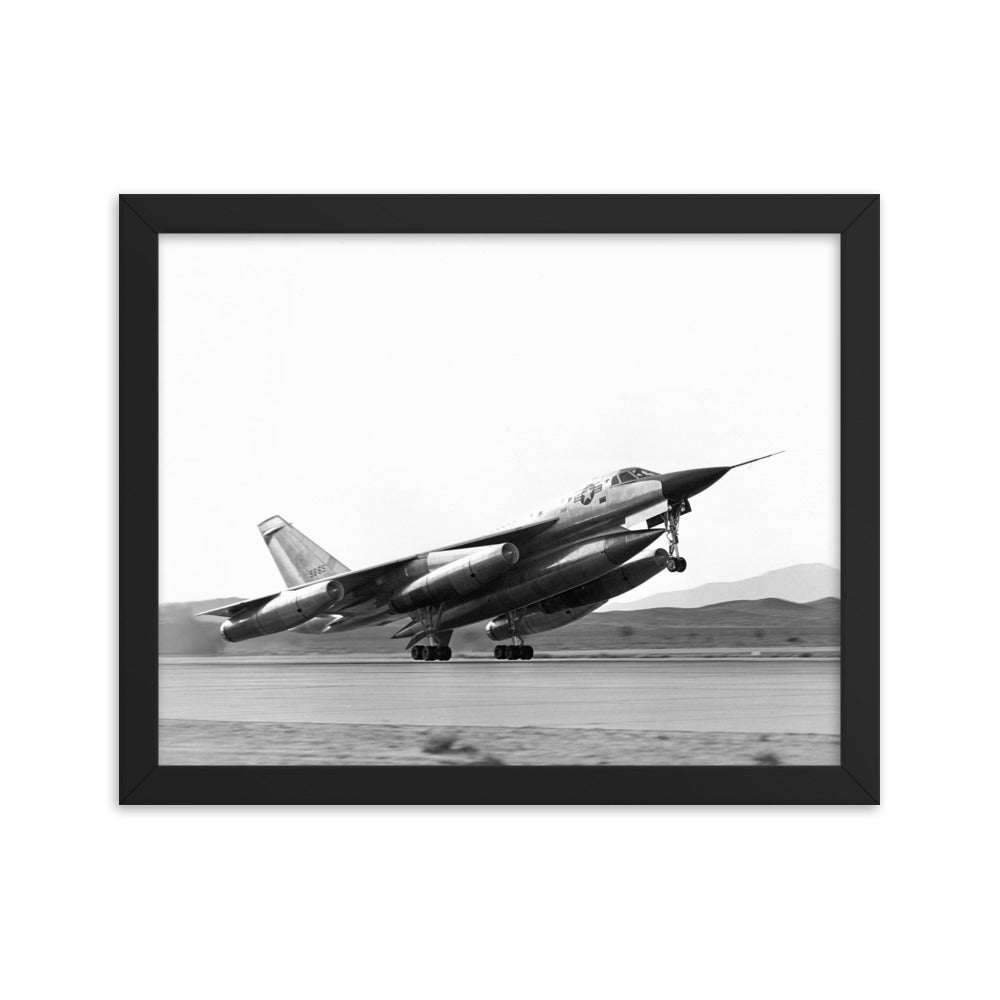 B-58 Hustler Take-Off Framed poster - I Love a Hangar