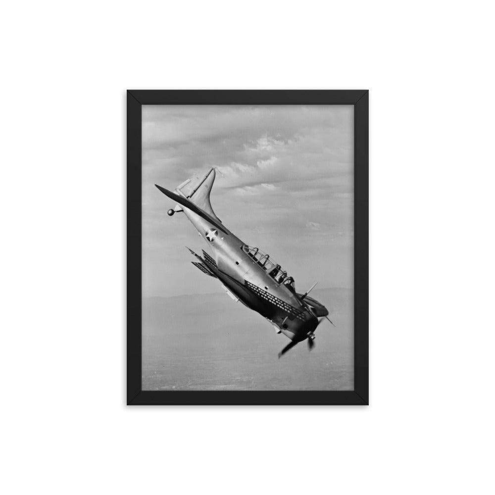A-24 Banshee Framed poster - I Love a Hangar