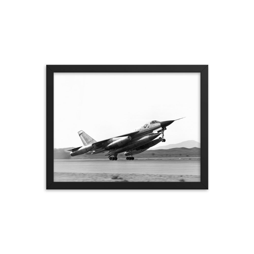 B-58 Hustler Take-Off Framed poster - I Love a Hangar