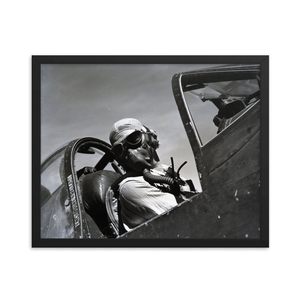 F4U Corsair Pilot Framed poster