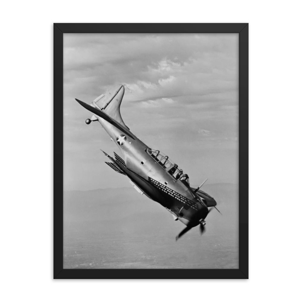 A-24 Banshee Framed poster - I Love a Hangar