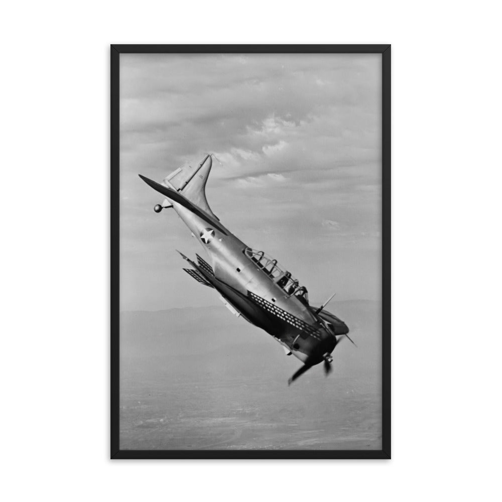 A-24 Banshee Framed poster - I Love a Hangar