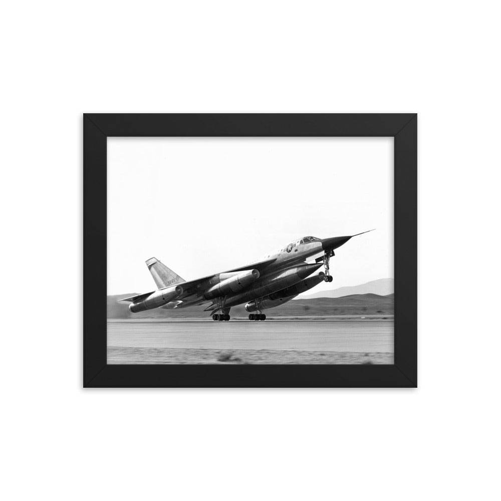 B-58 Hustler Take-Off Framed poster - I Love a Hangar