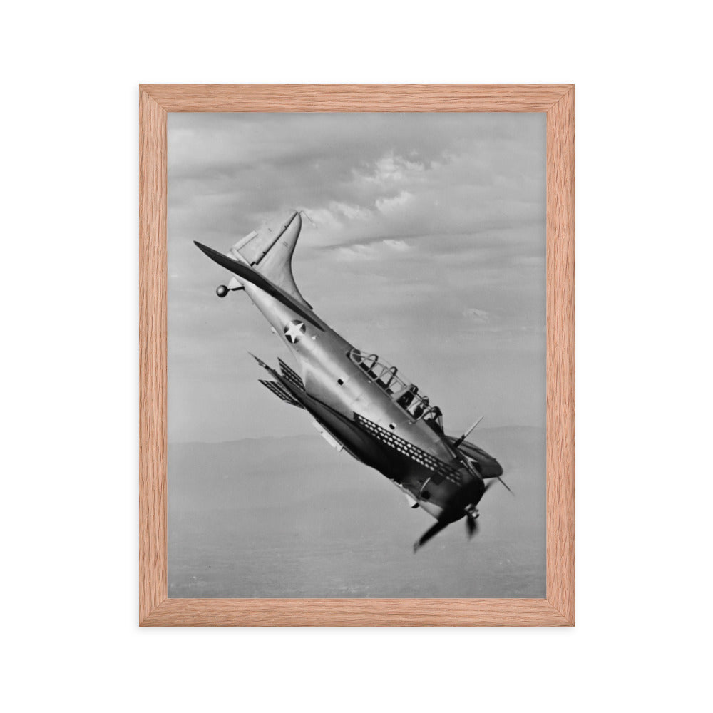 A-24 Banshee Framed poster - I Love a Hangar
