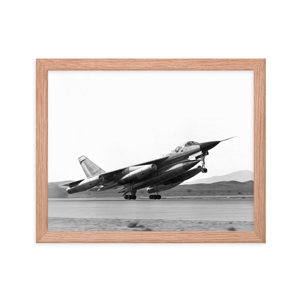 B-58 Hustler Take-Off Framed poster - I Love a Hangar