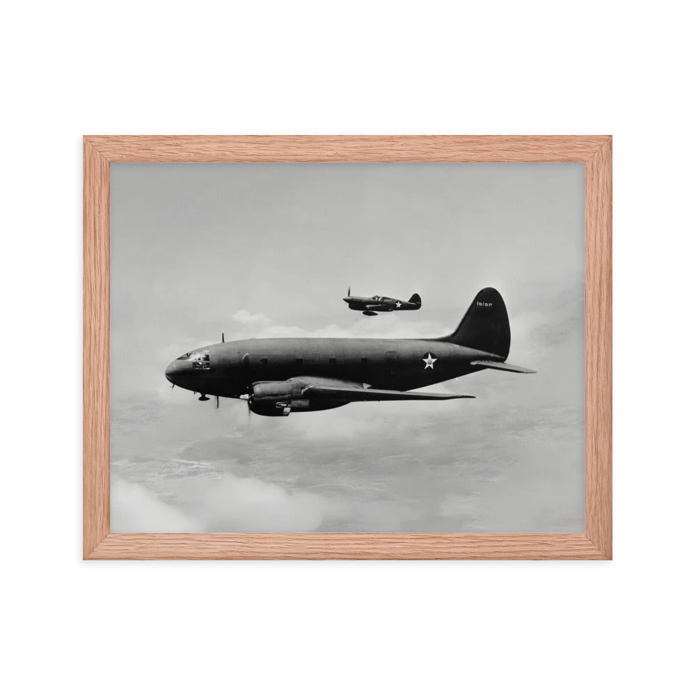 C-46 Commando Framed poster - I Love a Hangar