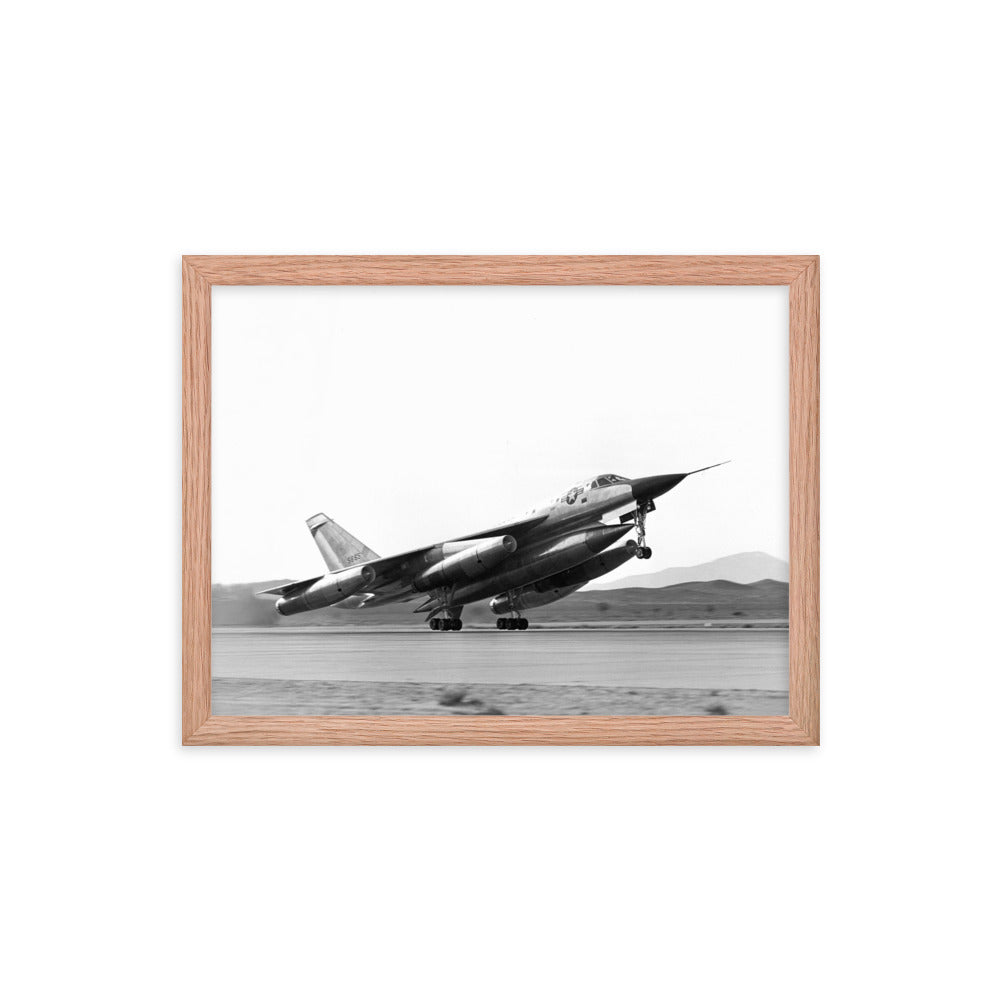 B-58 Hustler Take-Off Framed poster - I Love a Hangar
