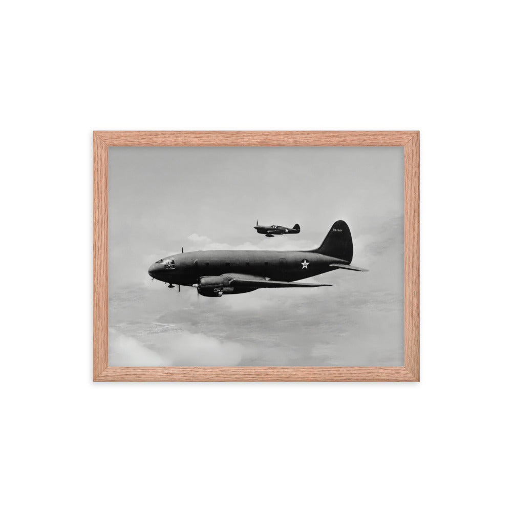C-46 Commando Framed poster - I Love a Hangar