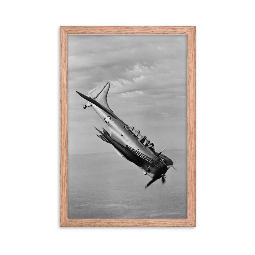 A-24 Banshee Framed poster - I Love a Hangar