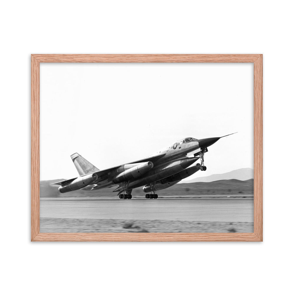 B-58 Hustler Take-Off Framed poster - I Love a Hangar
