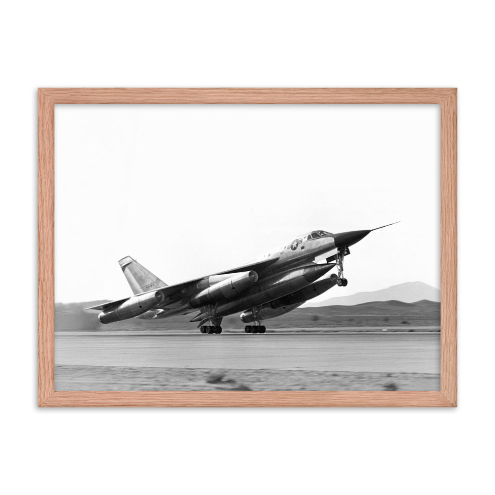 B-58 Hustler Take-Off Framed poster - I Love a Hangar