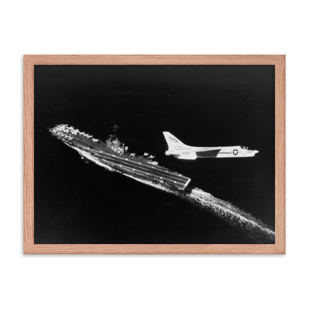 F-8 Crusader In Flight Framed poster - I Love a Hangar