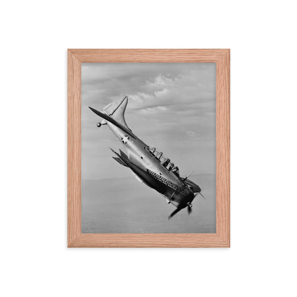 A-24 Banshee Framed poster - I Love a Hangar