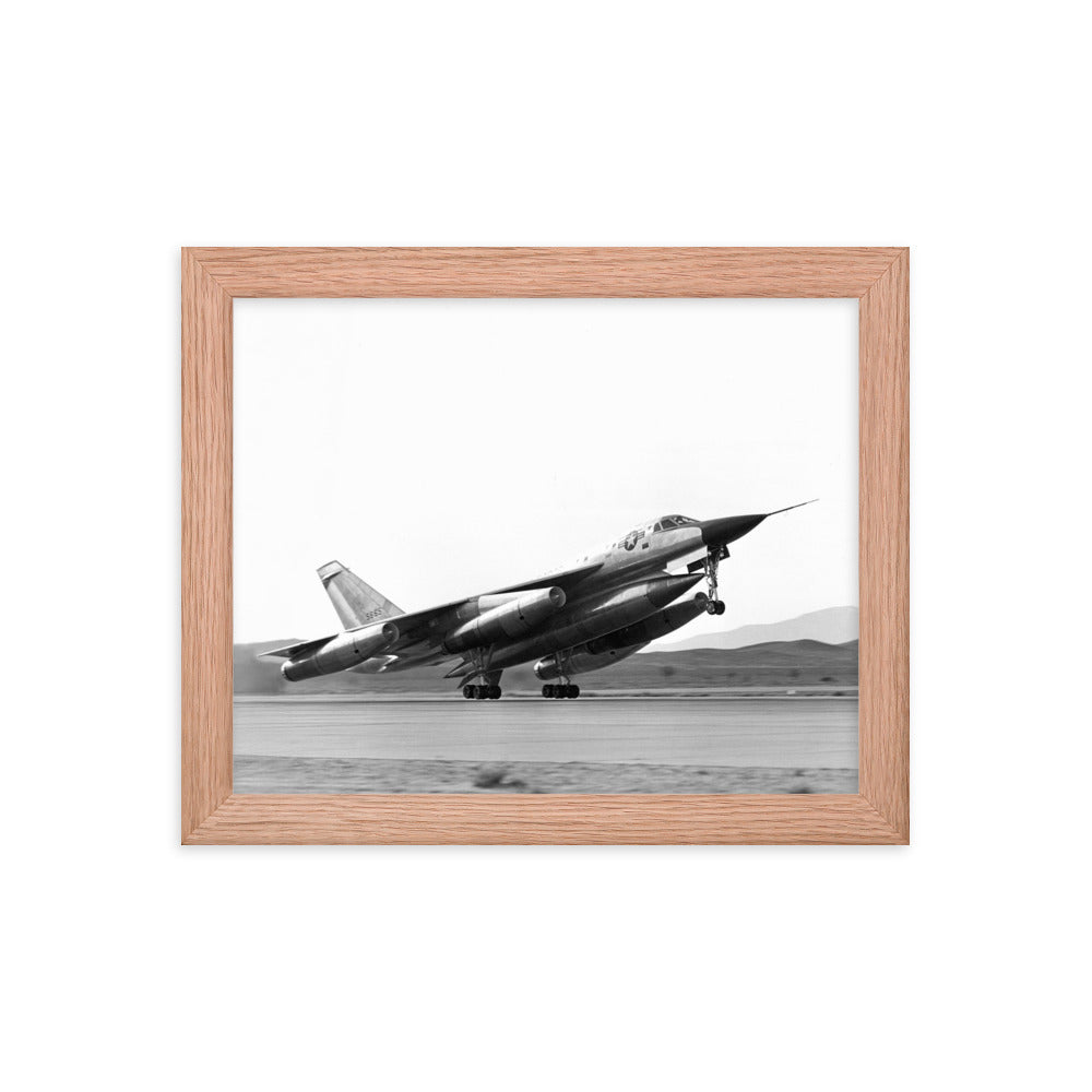 B-58 Hustler Take-Off Framed poster - I Love a Hangar