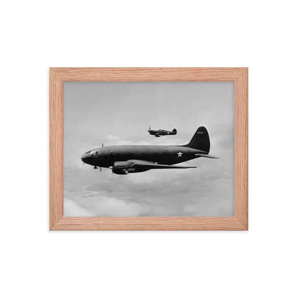 C-46 Commando Framed poster - I Love a Hangar